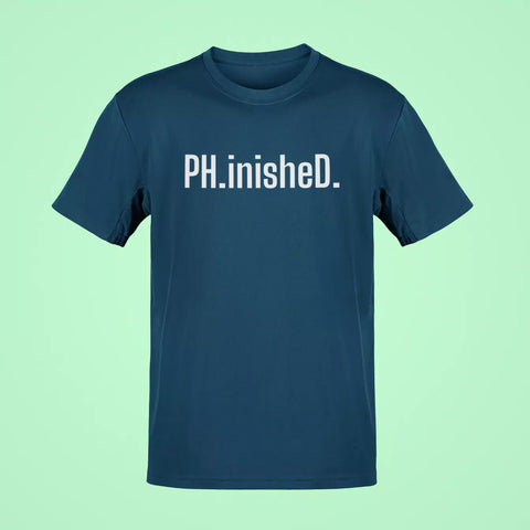 ph inished oversized t shirt navy blue