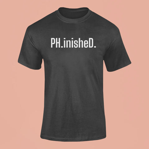 ph inished t shirt black