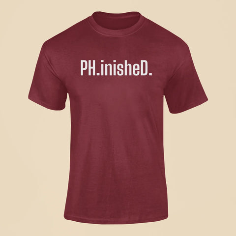 ph inished t shirt maroon