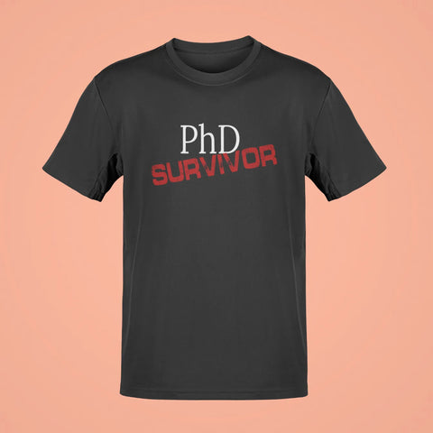 phd survivor oversized t shirt black