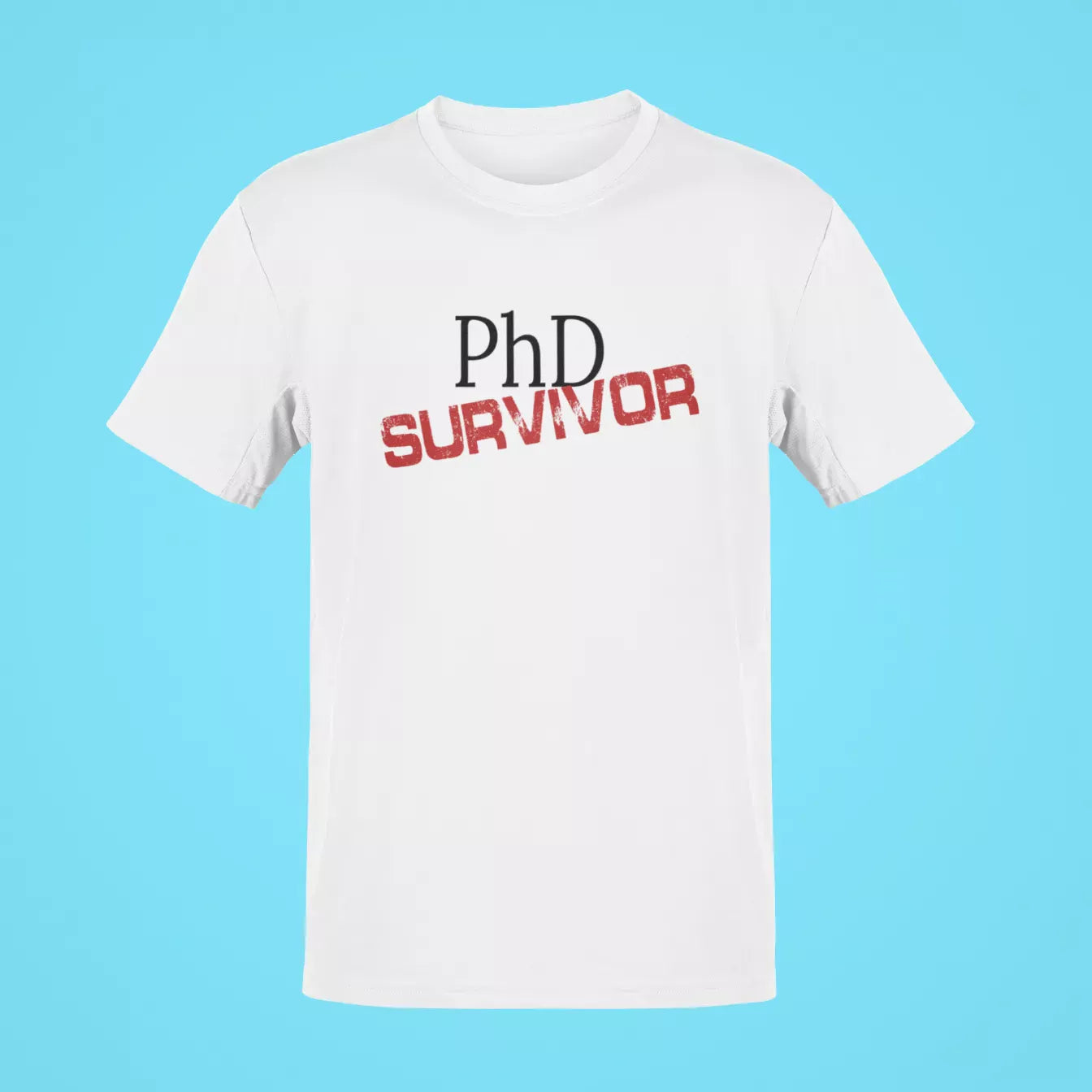 phd survivor oversized t shirt white