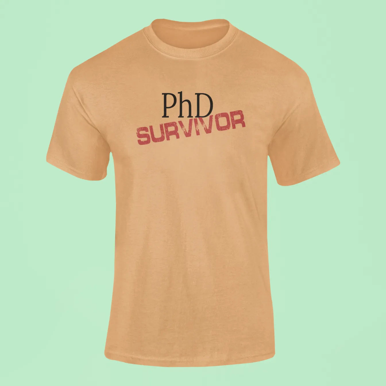 phd survivor t shirt mustard yellow