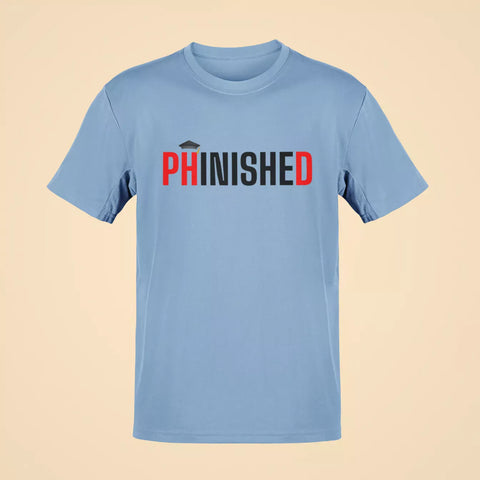 phinished oversizsed t shirt baby blue