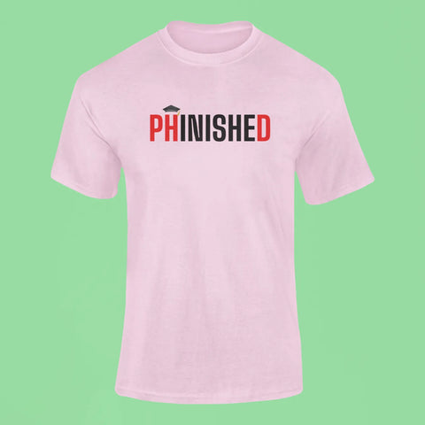 phinished t shirt pink