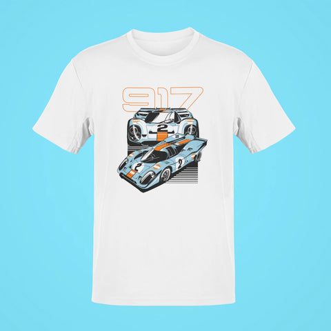 porsche 917 oversized t shirt white