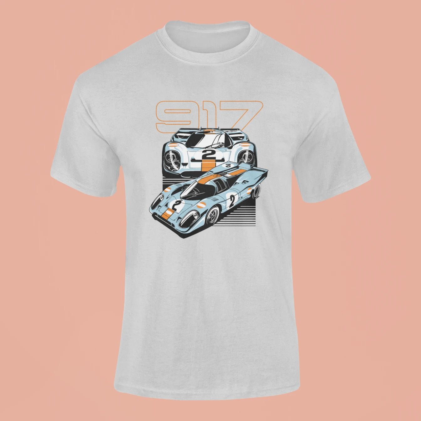 porsche 917 t shirt grey