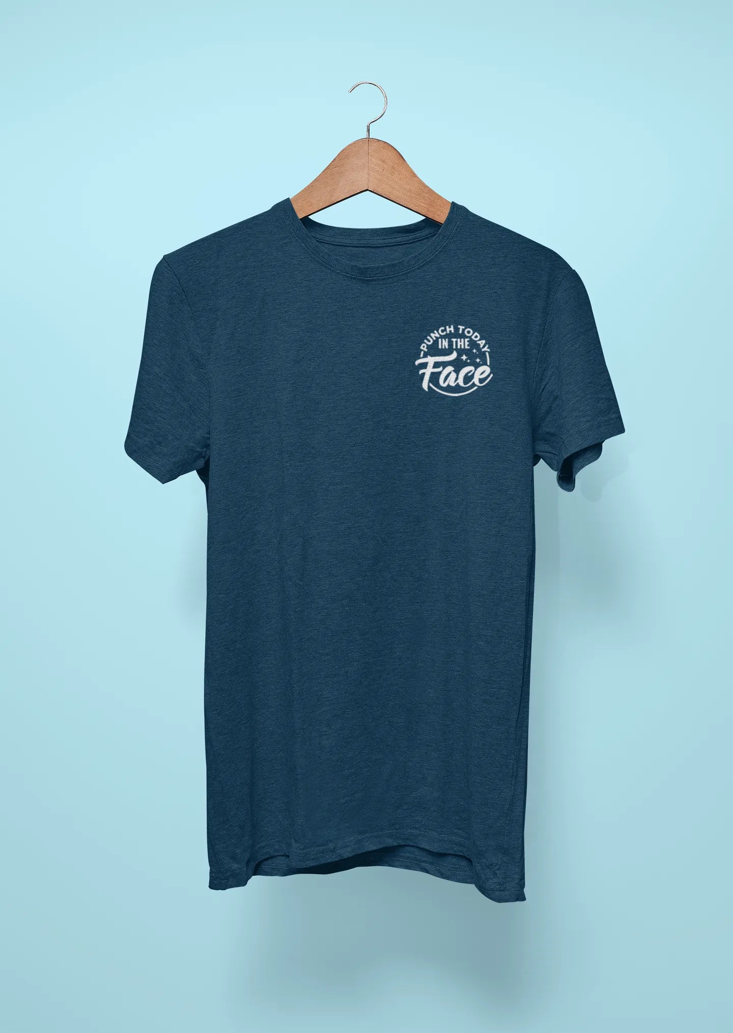 punch today in the face navy blue