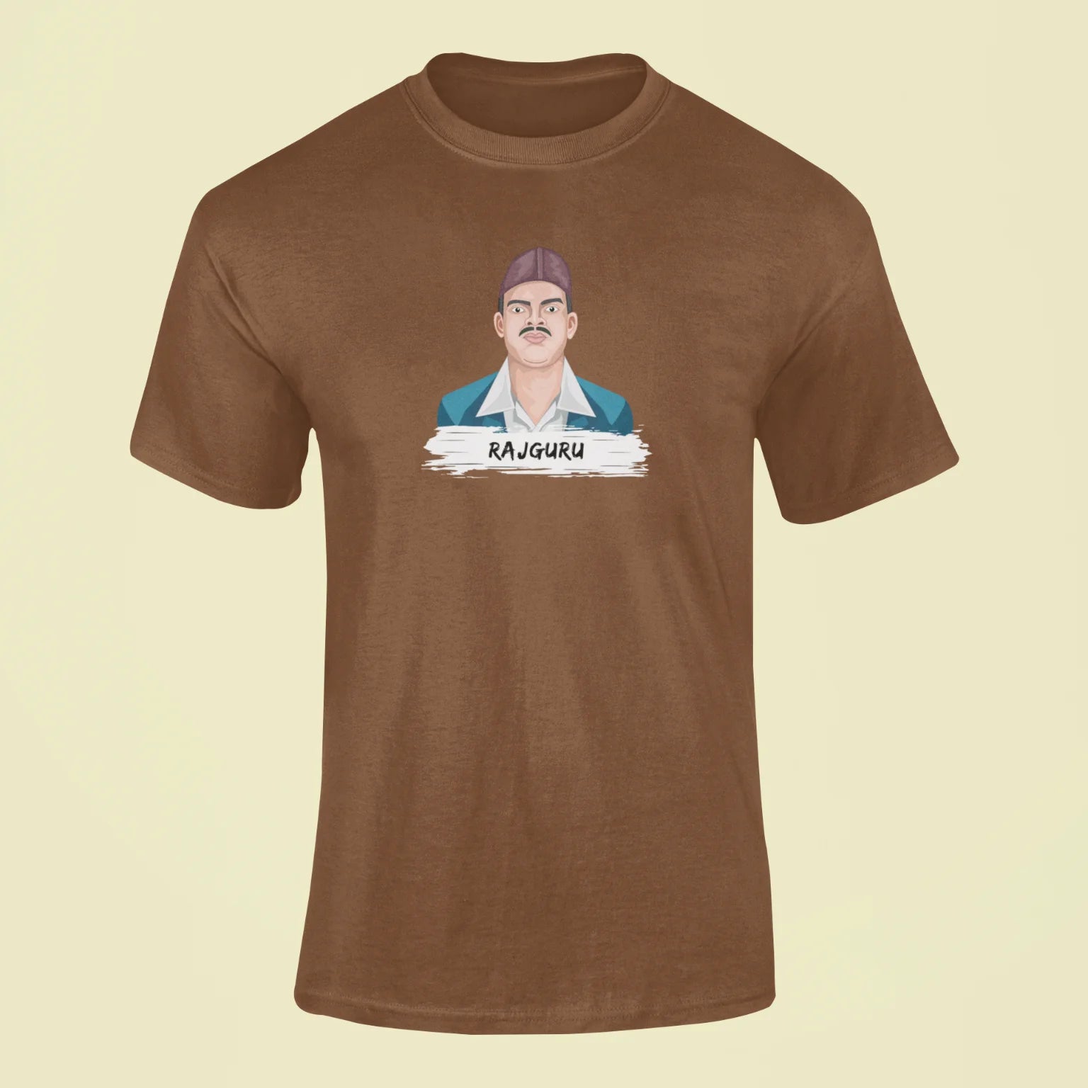 rajguru t shirt brown