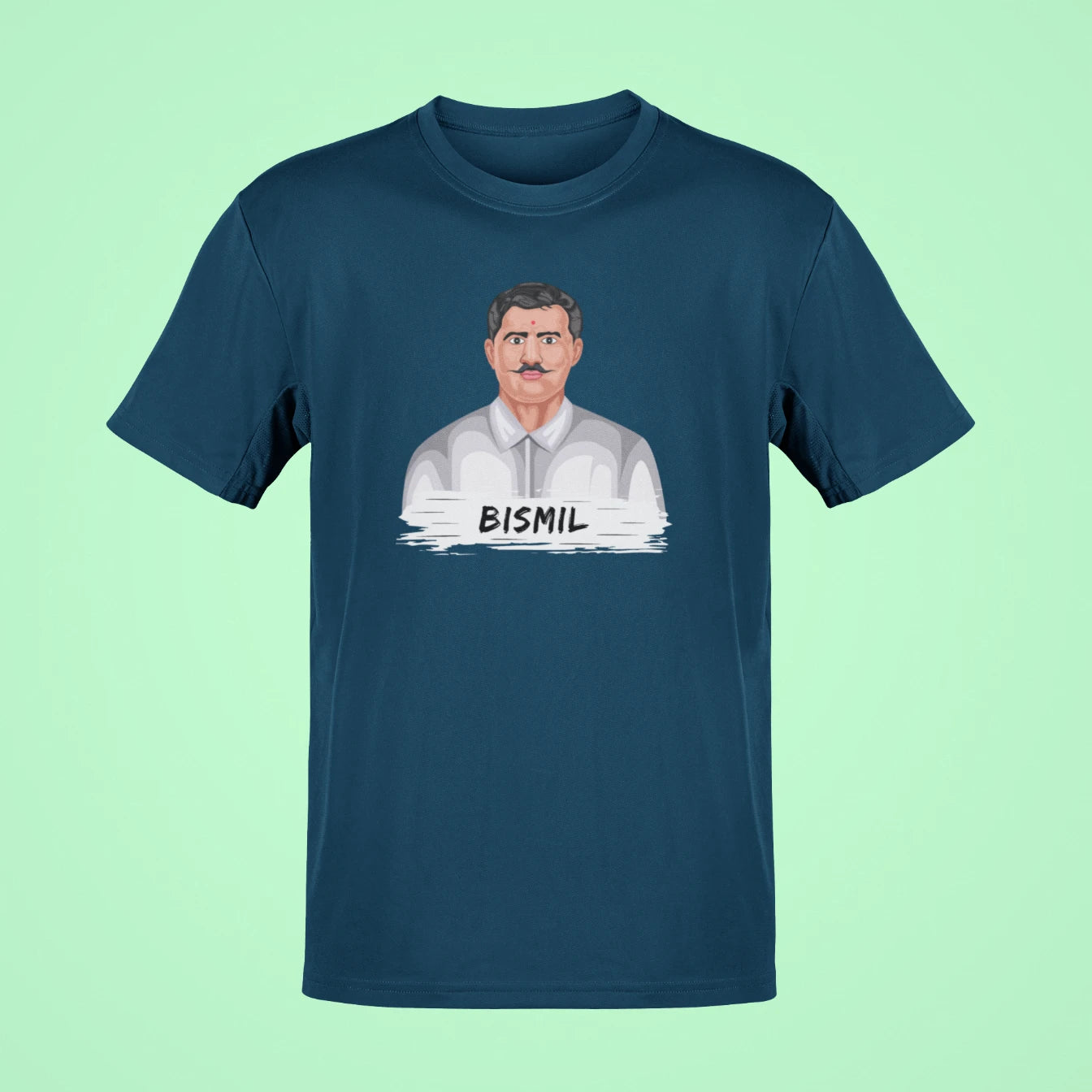 ramprasad bismil oversized t shirt navy blue