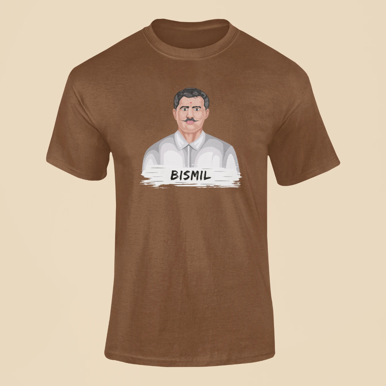 ramprasad bismil t shirt brown