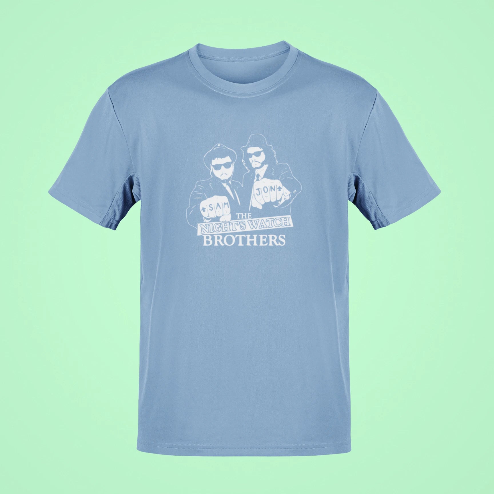 sam jon the nights watch brothers oversized t shirt baby blue