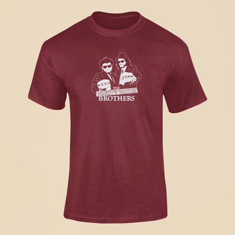 sam jon the nights watch brothers t shirt maroon