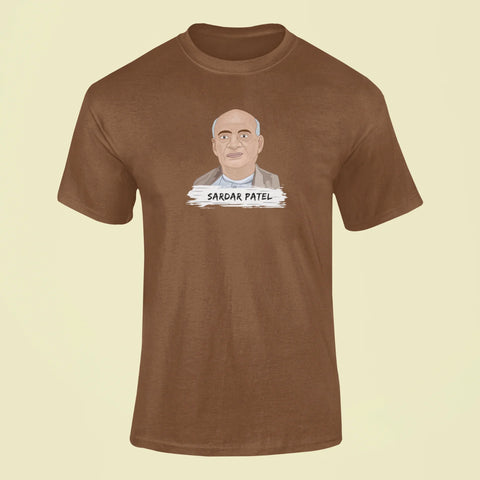 sardar patel t shirt brown