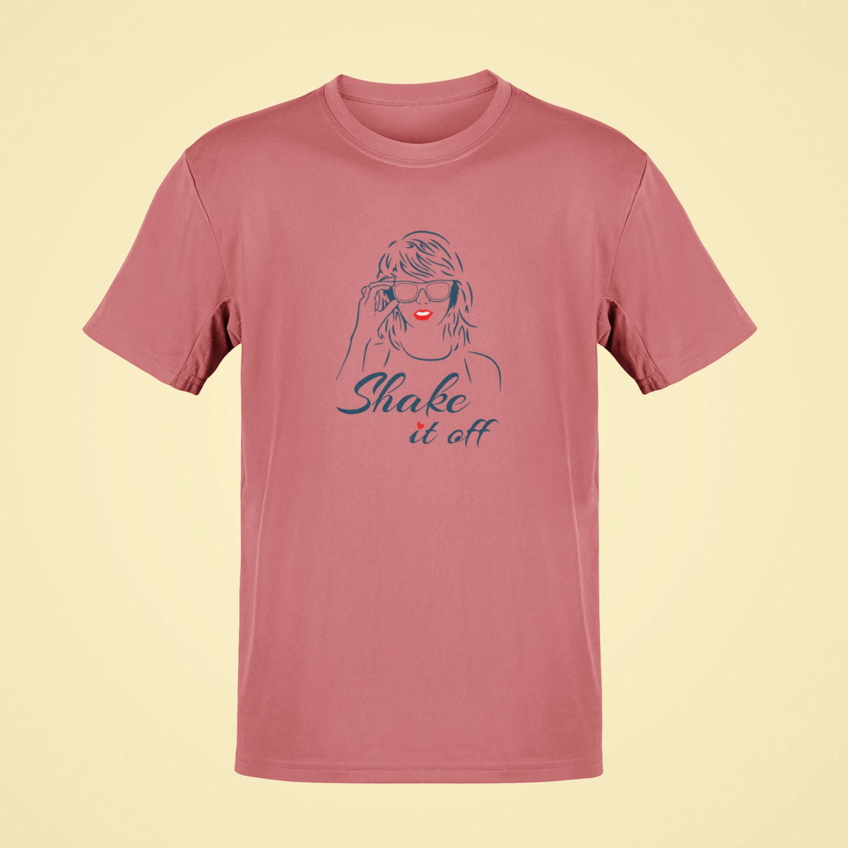 shake it off oversized t shirt rose