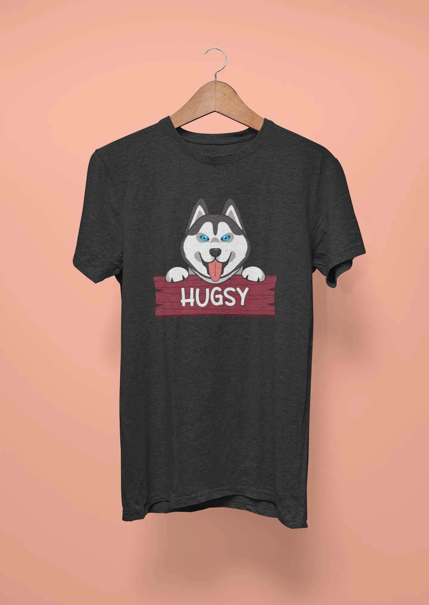 siberian husky hugsy black