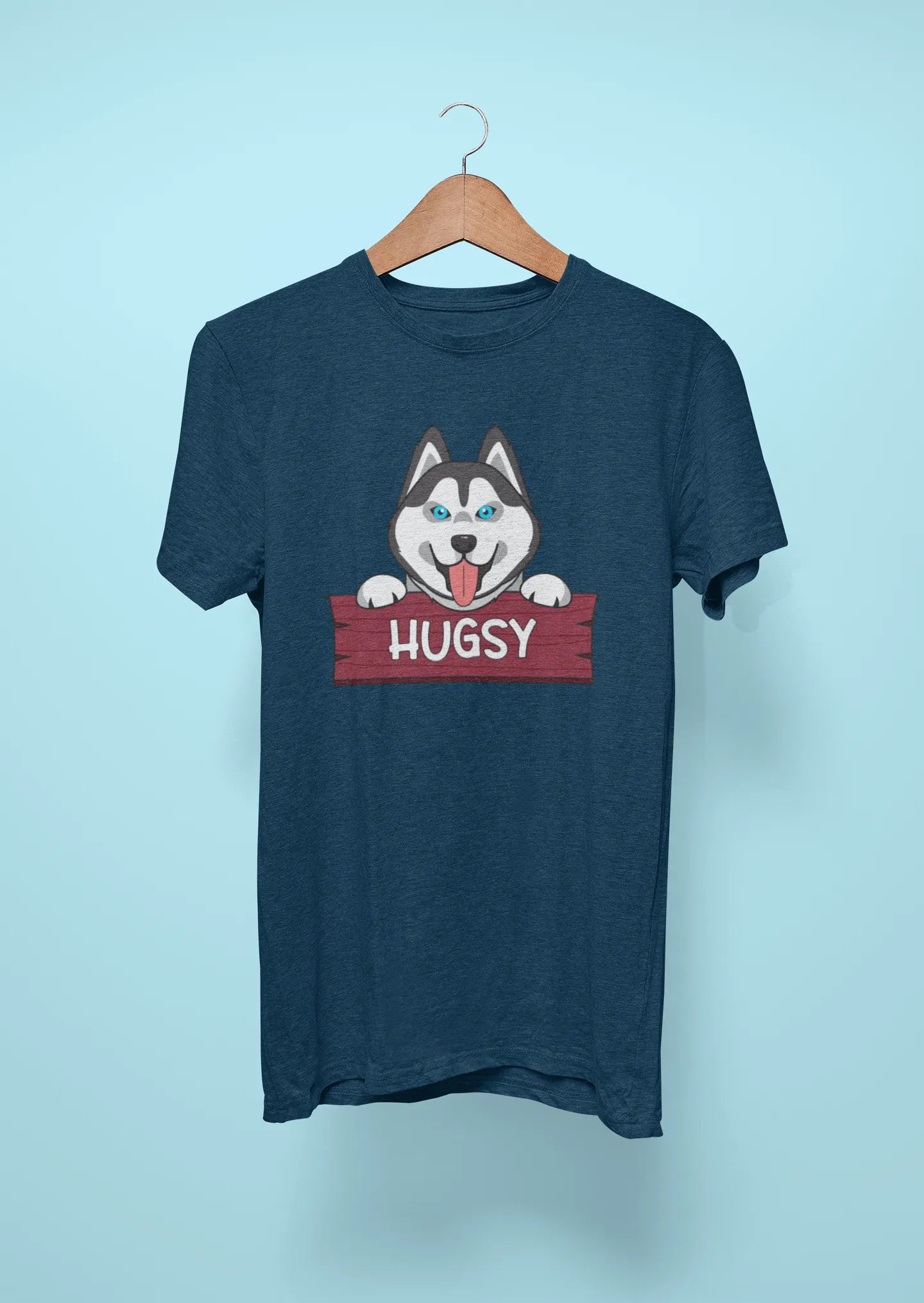 siberian husky hugsy navy blue