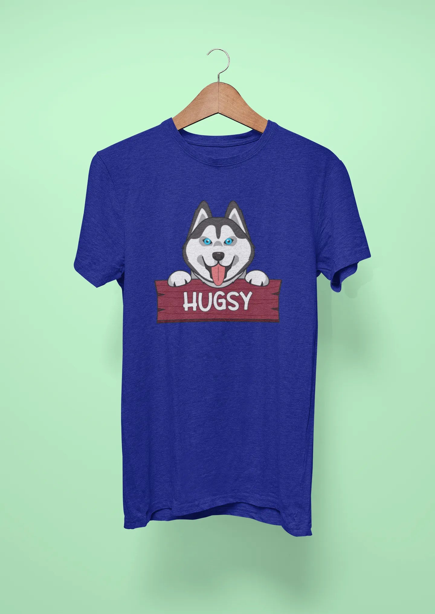 siberian husky hugsy royal blue