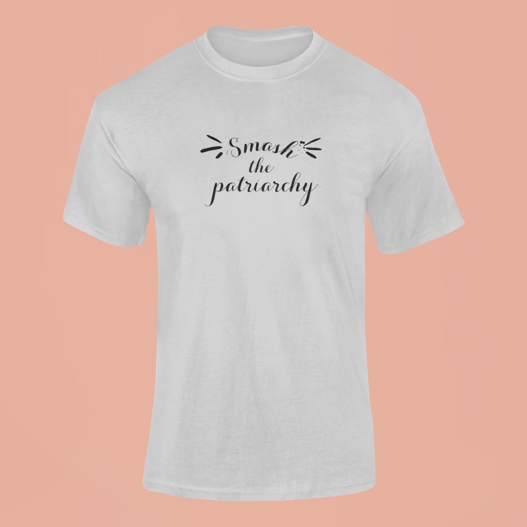 smash the patriarchy t shirt grey