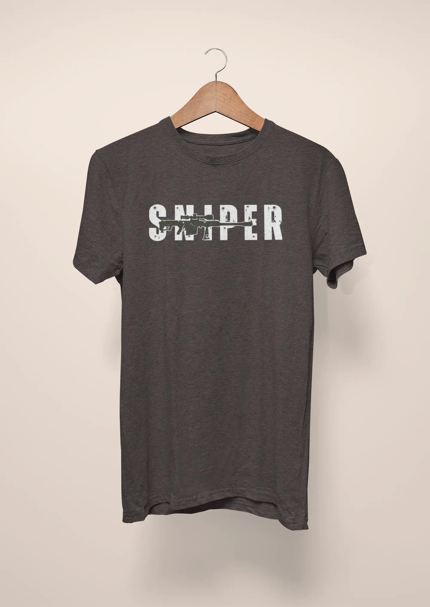 sniper t shirt dark grey