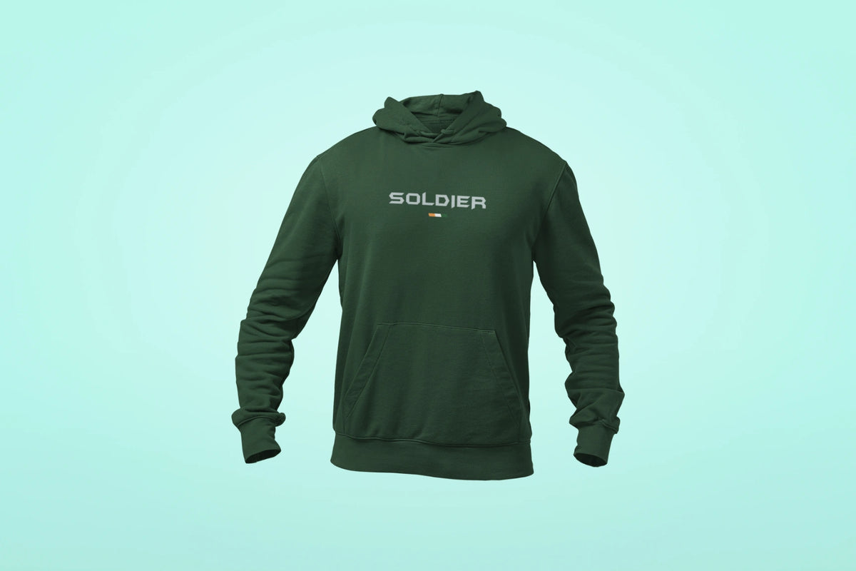 soldier unisex hoodie green