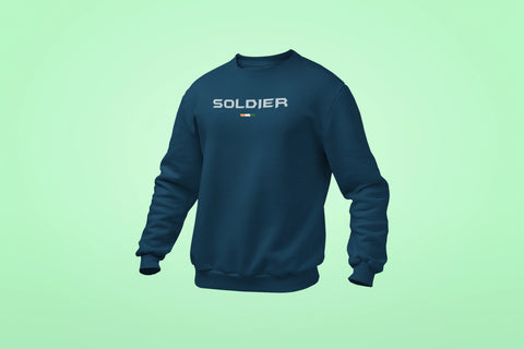 soldier unisex sweatshirt navy blue