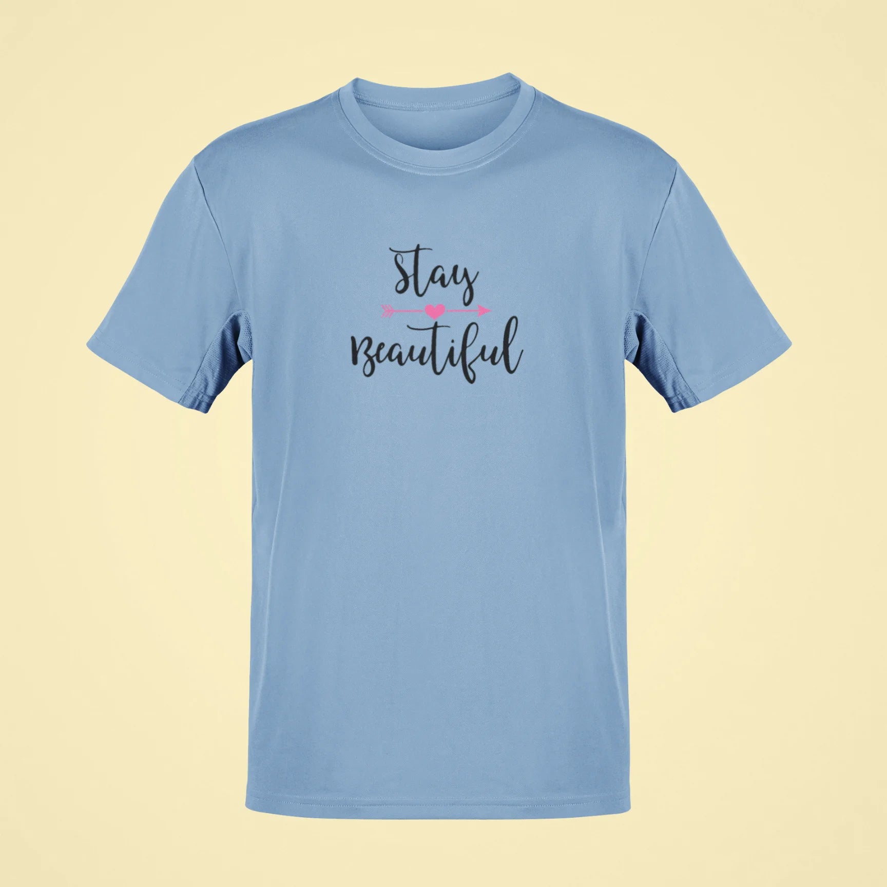 stay beautiful oversized t shirt baby blue