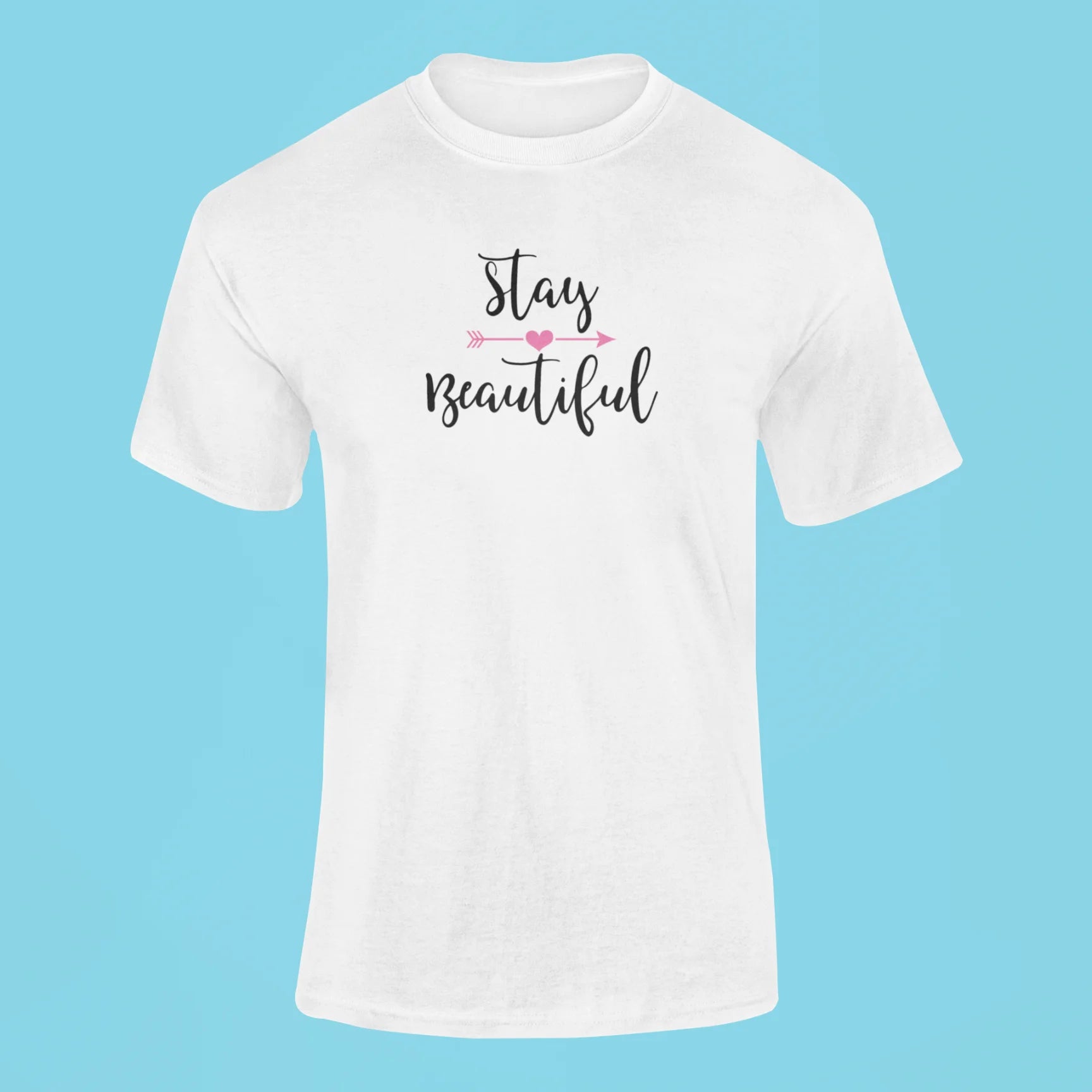 stay beautiful t shirt white