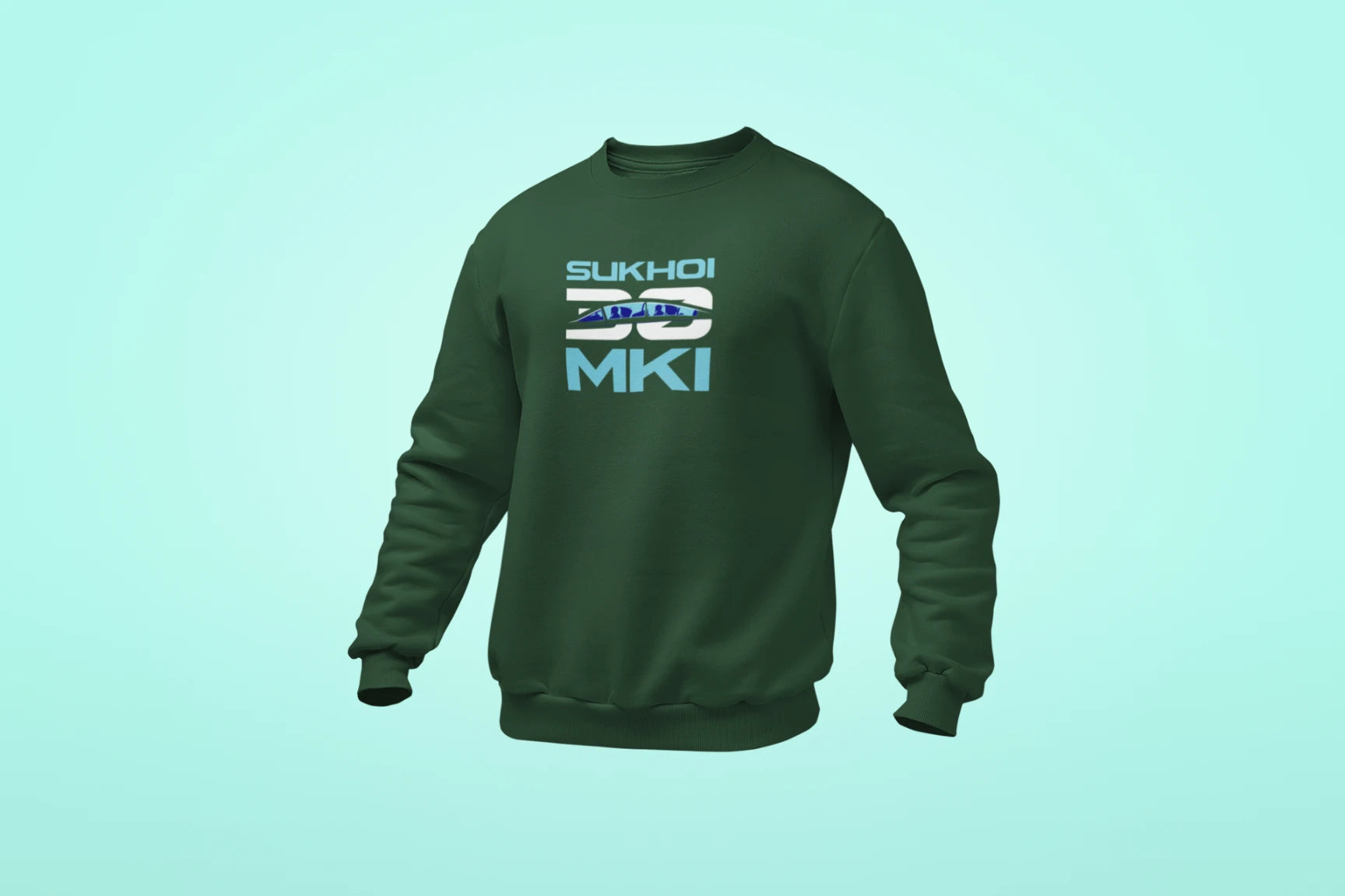 sukhoi su 30mki unisex sweatshirt green