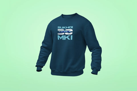 sukhoi su 30mki unisex sweatshirt navy blue