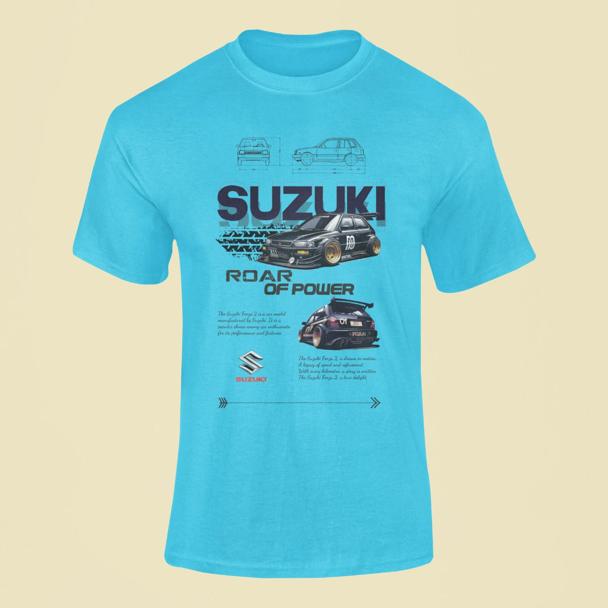 suzuki forza 2 t shirt baby blue