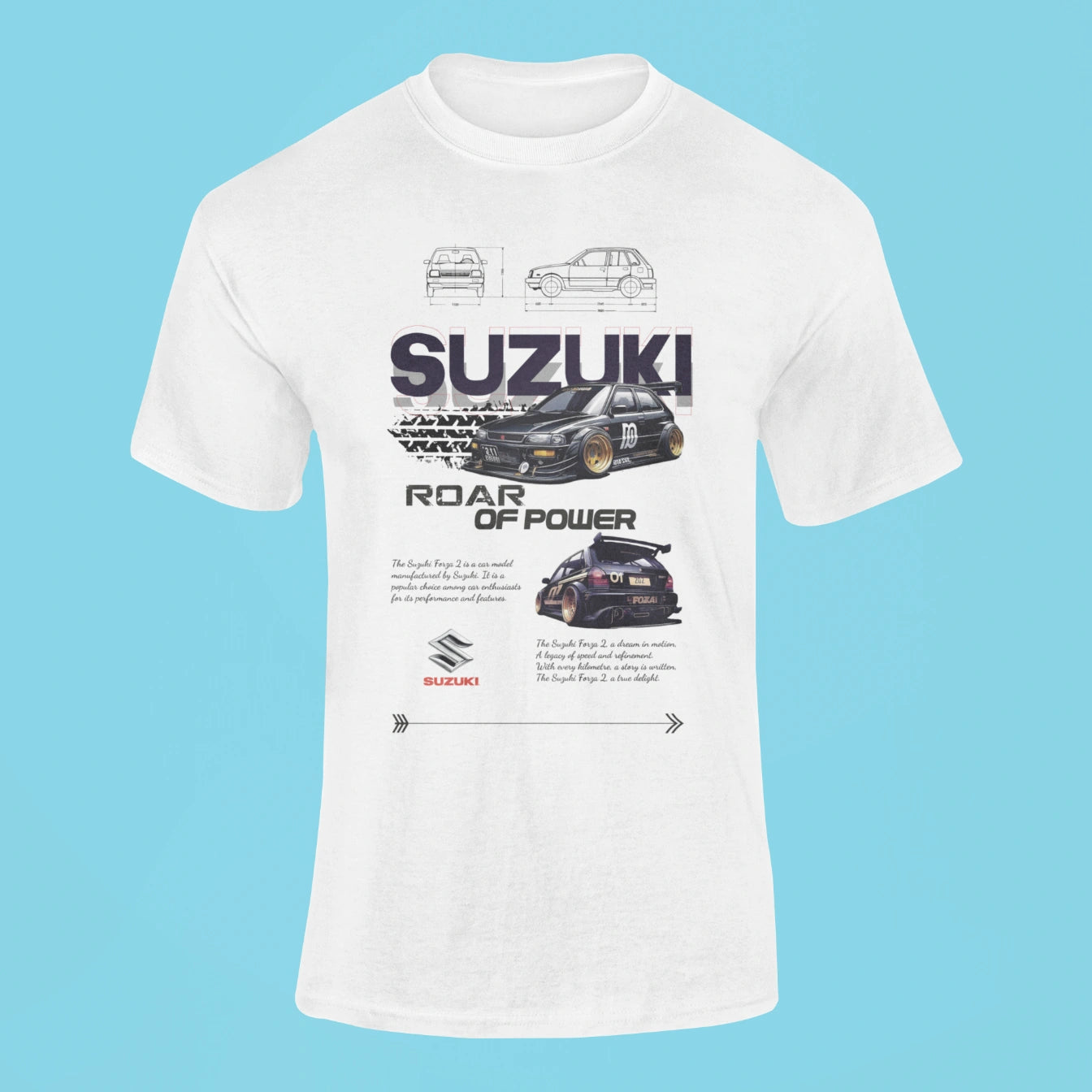 suzuki forza 2 t shirt white