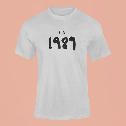 taylor swift 1989 t shirt grey