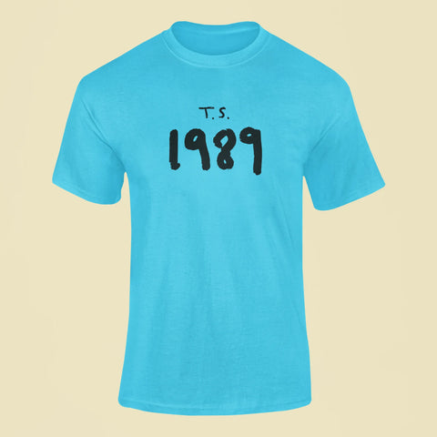 taylor swift 1989 t shirt sky blue