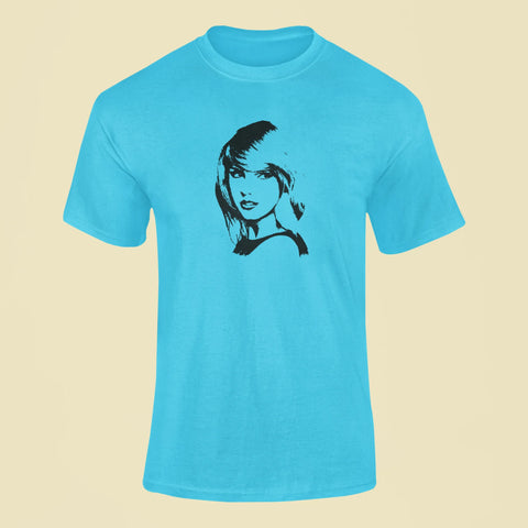 taylor swift сontour t shirt 4 sky blue