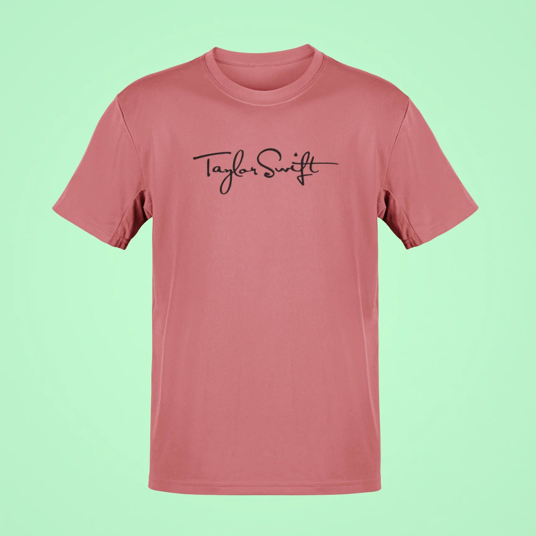 taylor swift autograph oversized t shirt rose