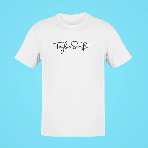 taylor swift autograph oversized t shirt white