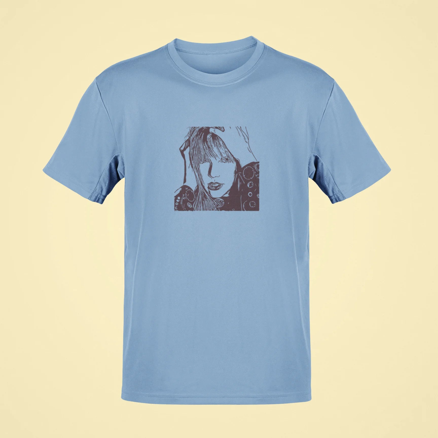 taylor swift elle cover oversized t shirt baby blue