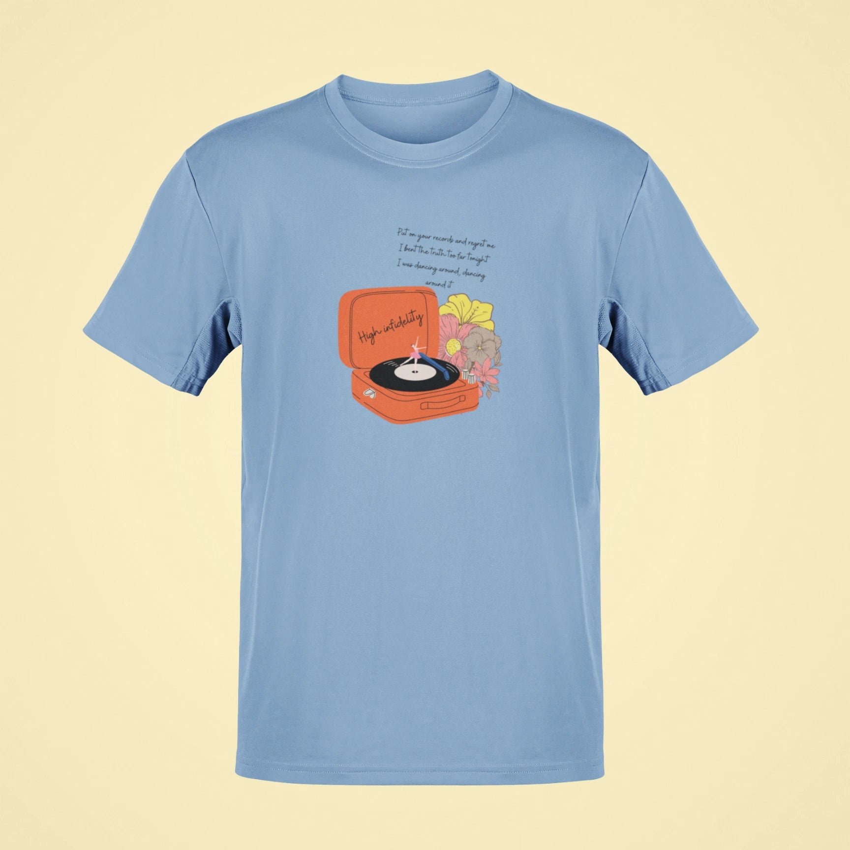 taylor swift high infidelity oversized t shirt baby blue
