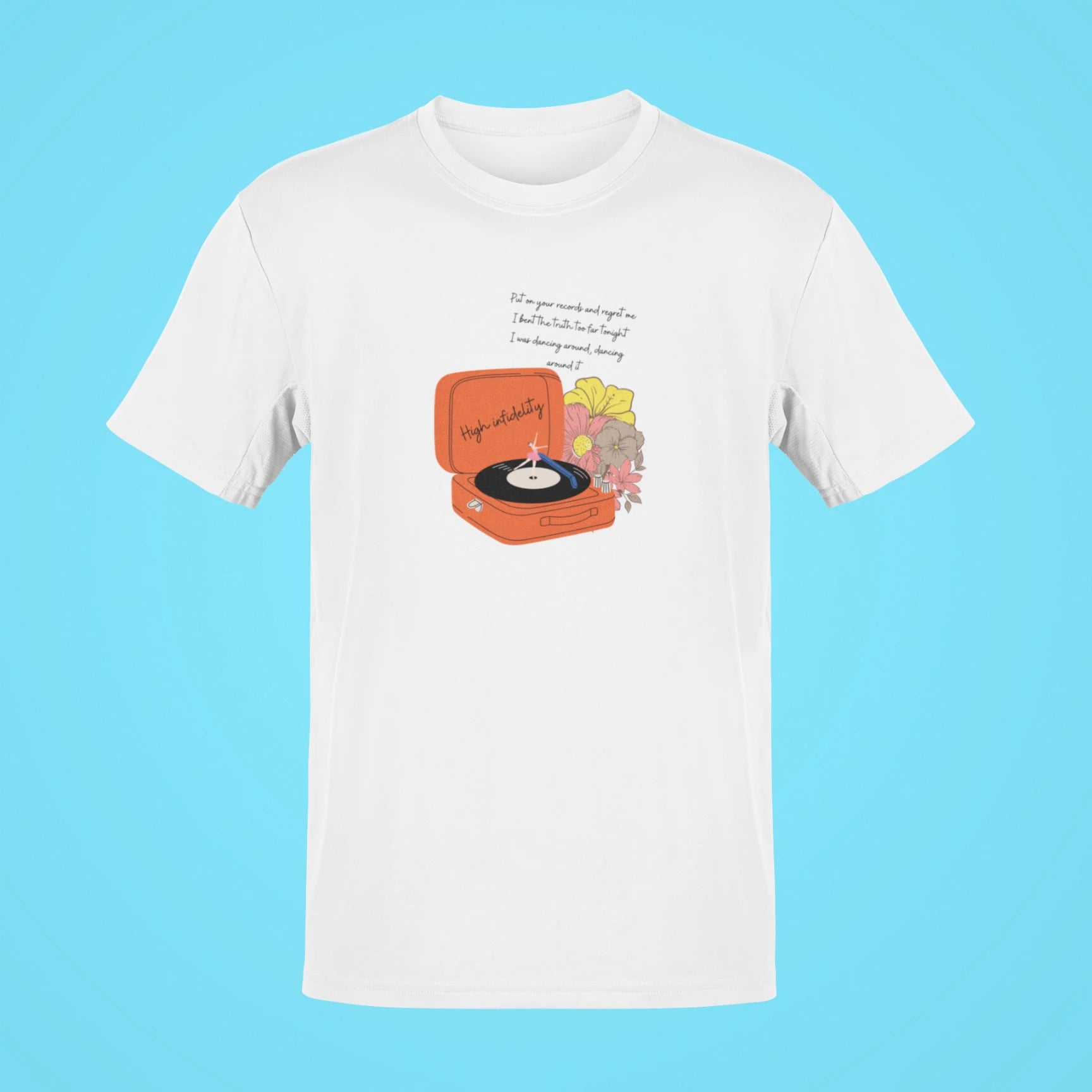 taylor swift high infidelity oversized t shirt white