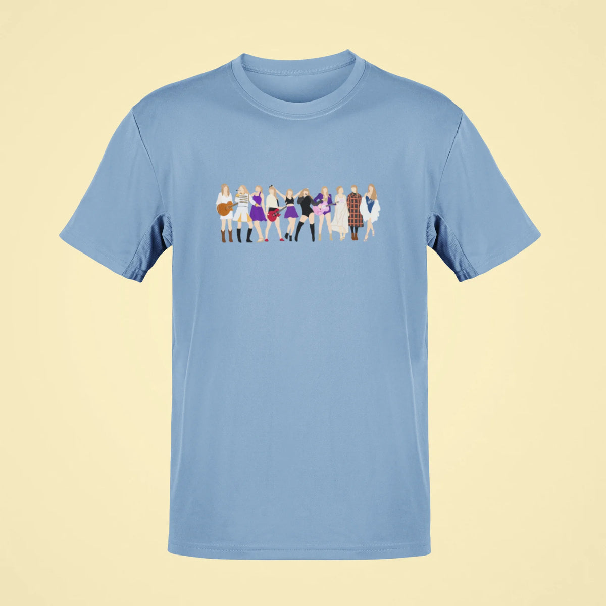 taylor swift tour eras oversized t shirt baby blue