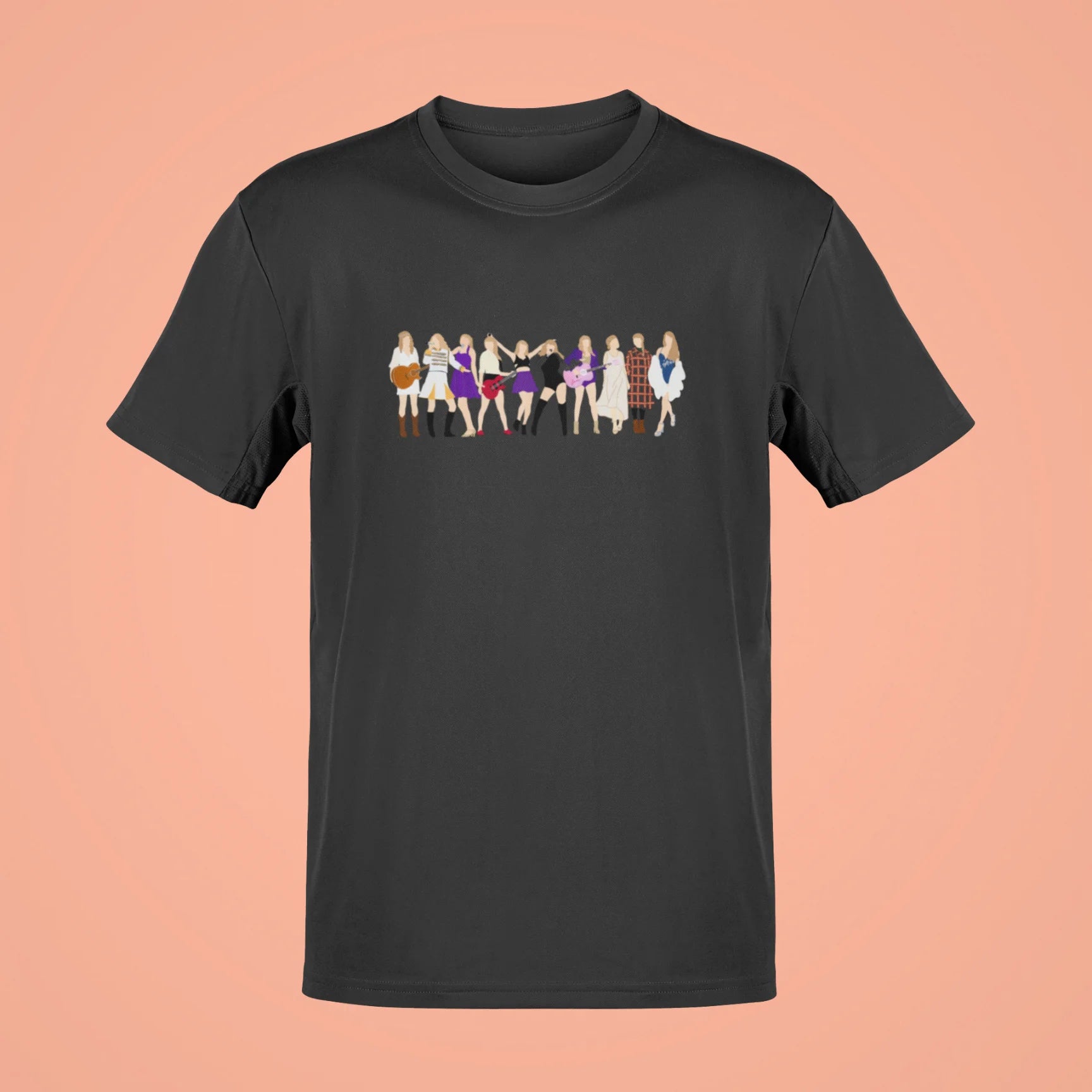 taylor swift tour eras oversized t shirt black