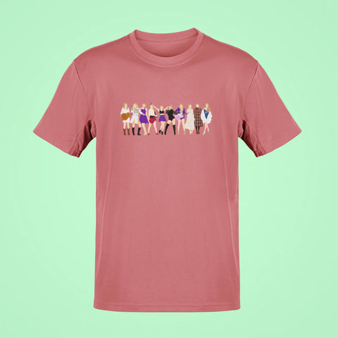 taylor swift tour eras oversized t shirt rose