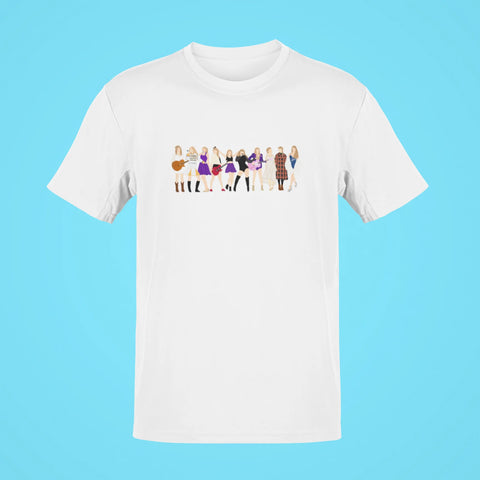 taylor swift tour eras oversized t shirt white