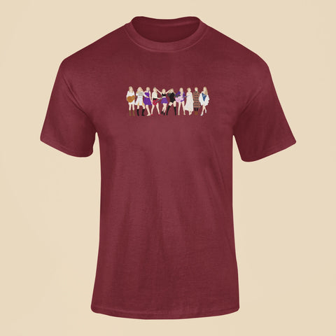 taylor swift tour eras t shirt maroon