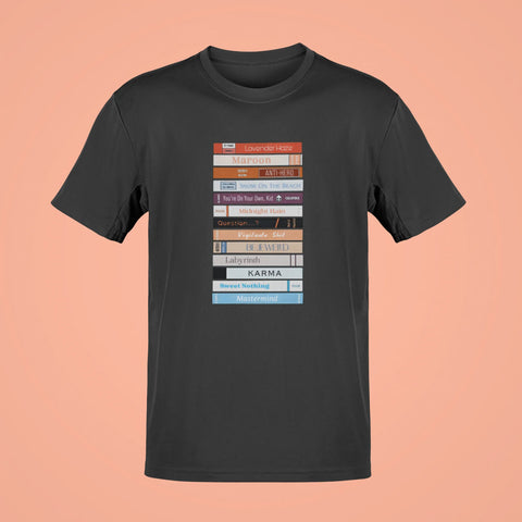 taylor swifts midnights bookshelf oversized t shirt black