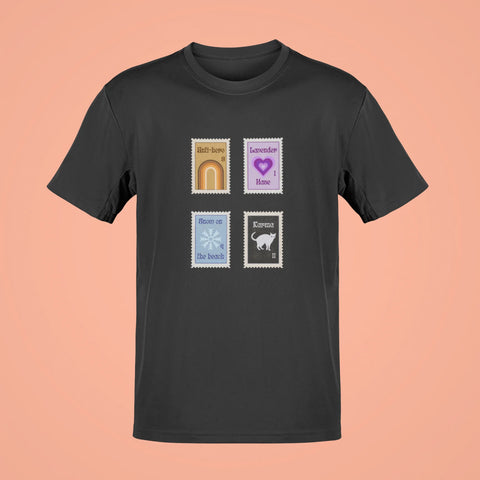 taylor swifts stamp oversized t shirt black