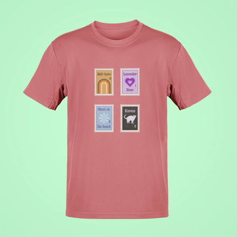 taylor swifts stamp oversized t shirt rose