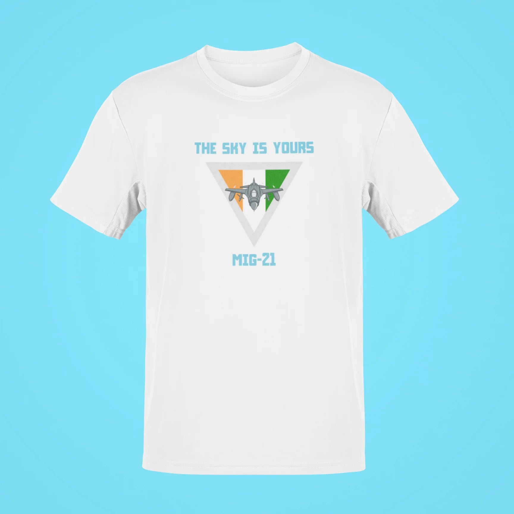 the sky is yours mig 21 oversized t shirt white