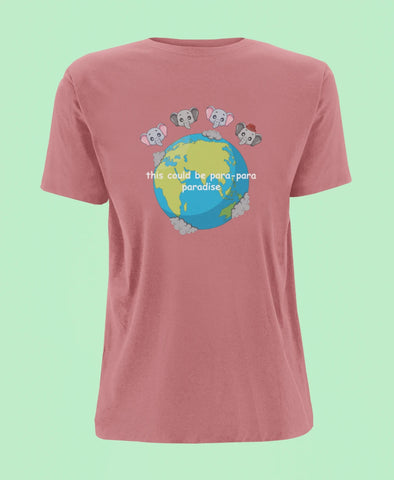 this could be para para paradise oversized t shirt back rose