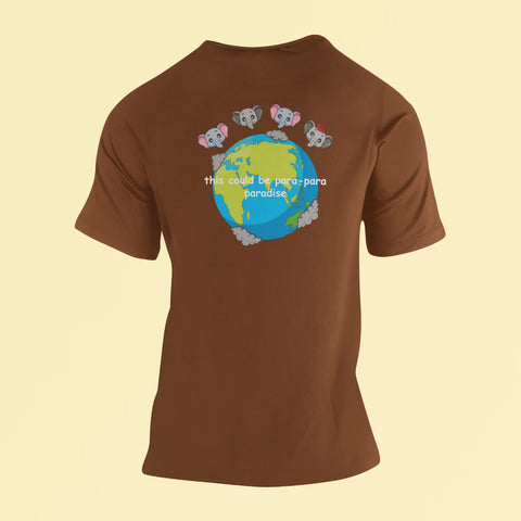 this could be para para paradise t shirt back brown